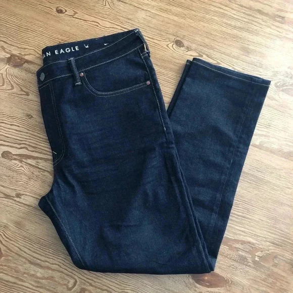 American Eagle Airflex Slim Dark Rinse Jeans - Picture 5 of 8